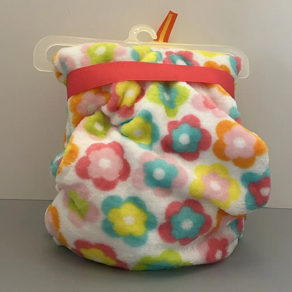 Little Beginnings Soft Security Blanket with Yellow Duck Plush 30”x30”
